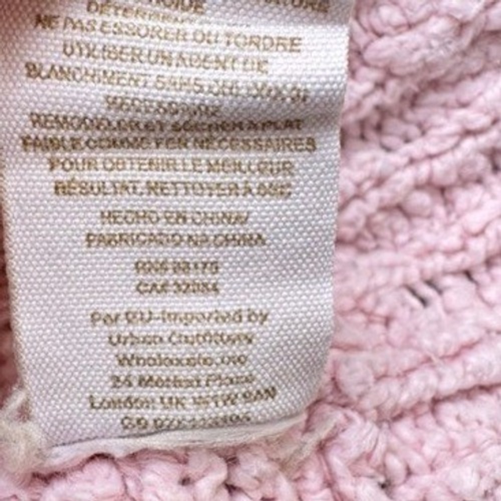 Free People Womens Pink Pastel Slouchy Oversized Sweater MEDIUM Coquette Soft - Picture 8 of 9